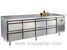 Eight Drawers Stainless Steel Counter Reach In Refrigerator Freezer For Commercial