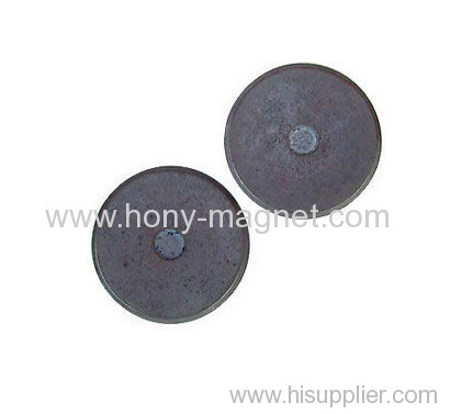 Small bonded ferrite radial magnet