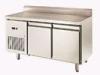 Two Door Stainless Steel Freezer With Backrest , 225L Commercial Undercounter Refrigerator