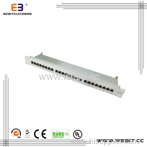 19'' 1u 24 Ports CAT6 Patch Panel with Each One Modular Shielded