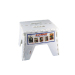 Non-slip plastic folding stool