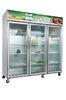Commercial Three Door Chilled Display Unit , 1500l Serve Over Display Fridge