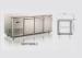 High Efficiency 490L Three Doors Ventilated Cooling Back Bar Refrigerator , 2018x800x850