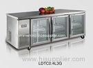 Three Clear Door Pizza Counters With Ventilated Cooling , 440L