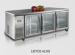Three Clear Door Pizza Counters With Ventilated Cooling , 440L