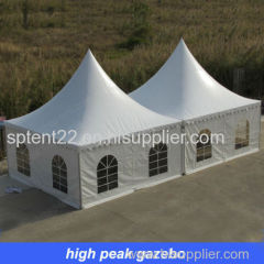 high peak gazebo 6mx6m for outdoor party in square shape