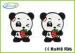 Rub-on Scratching Off Fruit Scented Scratch and Sniff Sticker Lovely Panda Shape 40 * 35mm