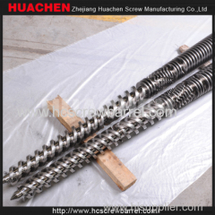 Conical twin screw barrel twin screws