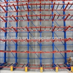 Jracking heavy duty cantilever racking system for high density storage store long items and pipe racks