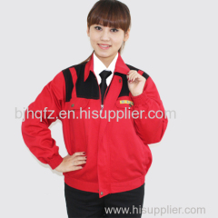 workwear and uniforms in red