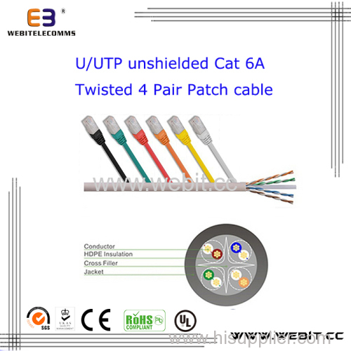 U/UTP CAT6A Patch cable/ patch cord