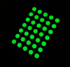 5x7 dot matrix display green color