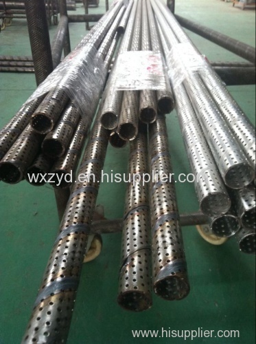 Filter frames stainless steel spiral welded perforated metal pipes filter elements in Zhi Yi Da