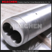 Bimetallic parallel twin screw barrel