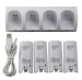 4 Charger Charging Dock Station+4 Battery Packs For Wii Remote Control