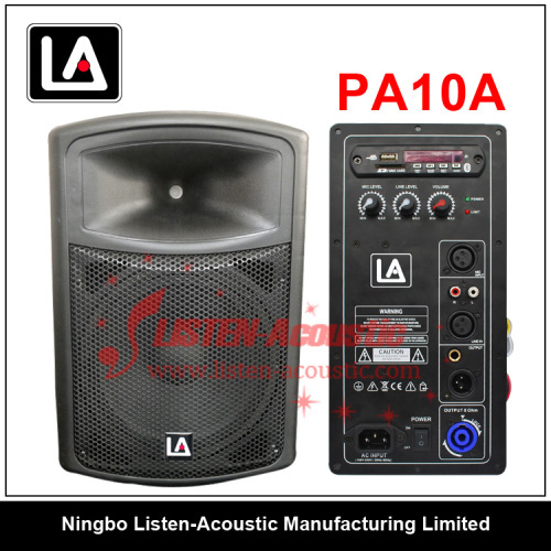 10inch 2 way plastic speaker box with amplifier to active and passive