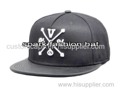 Customize high quality flat brim snapback hat