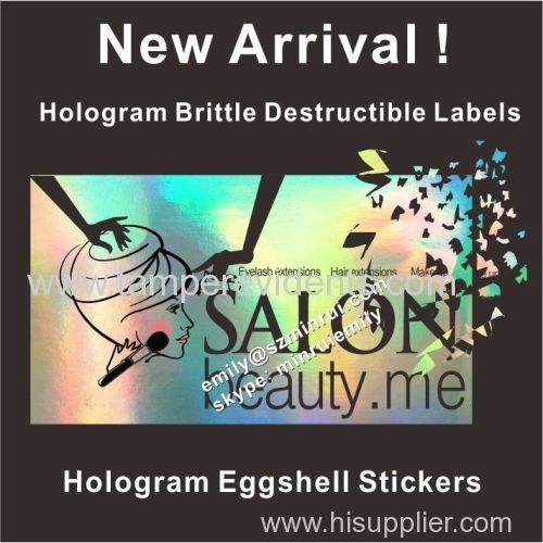 Hologram eggshell graffitti stickers Custom