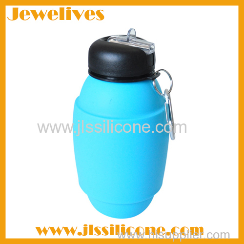 Silicone foldable sport water bottle wholesale