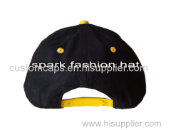 Customize 2015 100% cotton 6 panel hip hop sports snapback hat