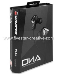 Monster DNA In-Ear Earphone Headsets with ControlTalk Universal for Apple Black