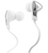 Monster DNA In-Ear Earbud Headphones white with Satin Chrome Finish
