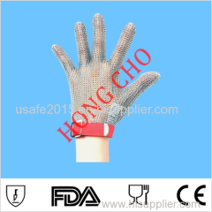 stainless steel 304L metal metal mesh glove