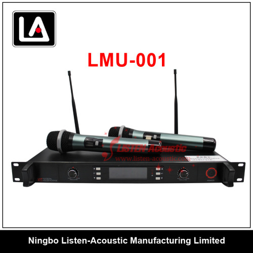 Dual UHF Wireless Microphones Systems LMU - 001