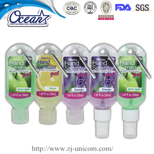 50ml hook clip waterless hand sanitizer publicity promotion