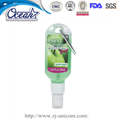 50ml hook clip waterless hand sanitizer marketting mix