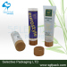 cosmetic plastic tube WITH WOODEN BAMBOO CAP