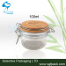 PET kiner jar with bamboo lid