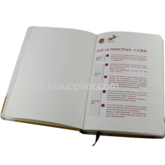 Textured various color PU cover notebook