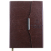 Shiny PU cover notebook with embossed personalized LOGO