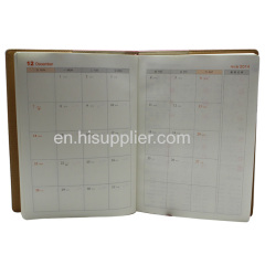 Shiny PU cover notebook with embossed personalized LOGO_China Printing Factory