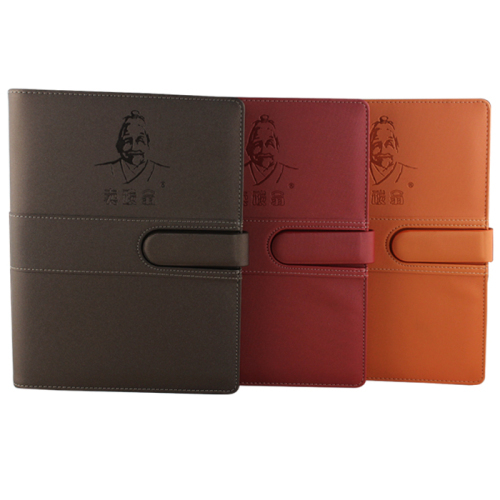 PU wrapped notebook with customized personal logo