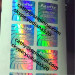 accept custom accept and UDV/vinyl material water proof hologram stickers