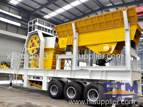 Tyre Mobile Impact Stone Crusher