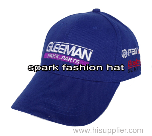 Customize cheap cotton promotional baseball cap with plain embroidery logo