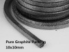 10*10mm Expanded graphite braided packing 1kg /Graphite Gland Packing Rope /valve packing, pump packing