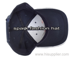 Promotional 100% cotton six panel baseball hat with sandwich peak