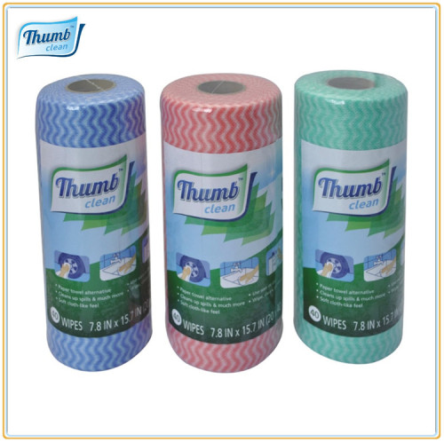 Nonwoven polyester wipes for kitchen usage