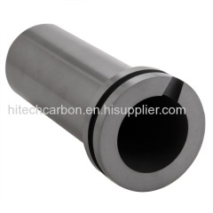 1kg Gold Melting Graphite Crucible with grooved double flange size OD65* ID38* H125 mm/ High Density high Purity Graphit