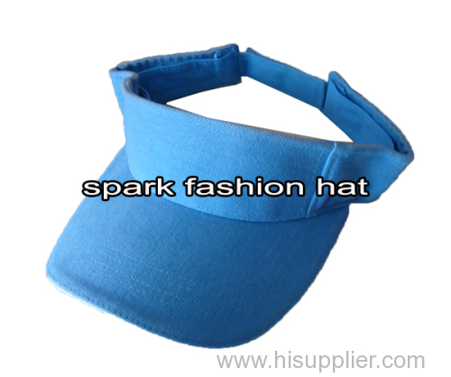100% cotton promotional blank sun visor hat