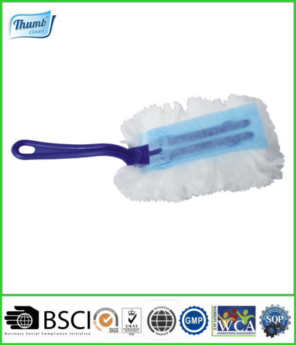 Disposable duster PP handle and PET fiber duster head