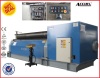 Mechanical 3-roller metal sheet rolling machine