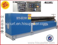 W11 6mm thickness 2500 length 3 roller plate Roller Machine