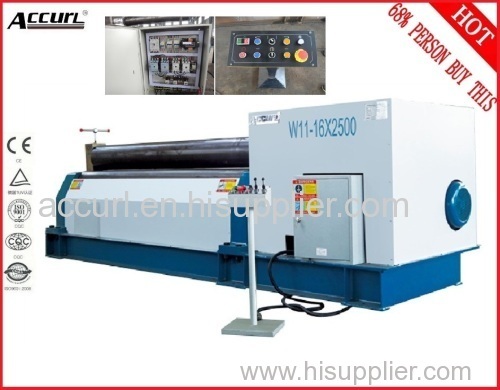 30mm thickness 4000mm length Three Roller Symmetrical Bending Machine