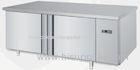 Stainless Steel Double Under Counter Refrigerator for Bar , Beverage
