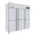 Slilver Upright 6 Door Side By Side Refrigerator Freezer Stainless Steel
